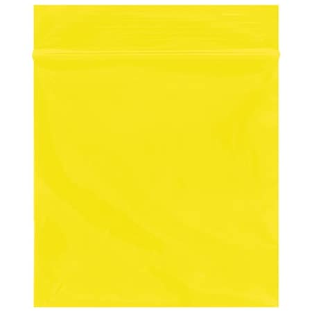 Bsc Preferred 3 x 3'' - 2 Mil Yellow Reclosable Poly Bags, 1000PK BUY03998108